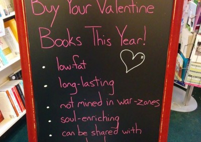 Sandwich Boards Valentine Books